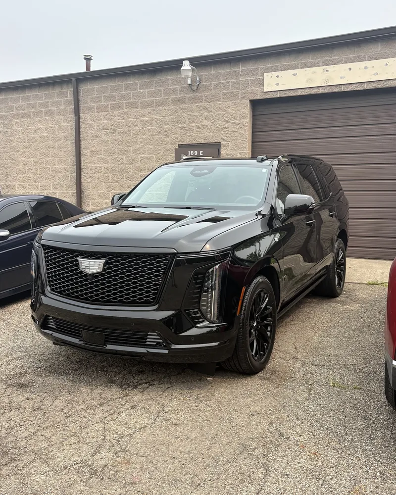 Black Cadillac Escalade after a detail at Liberty Car Detailing