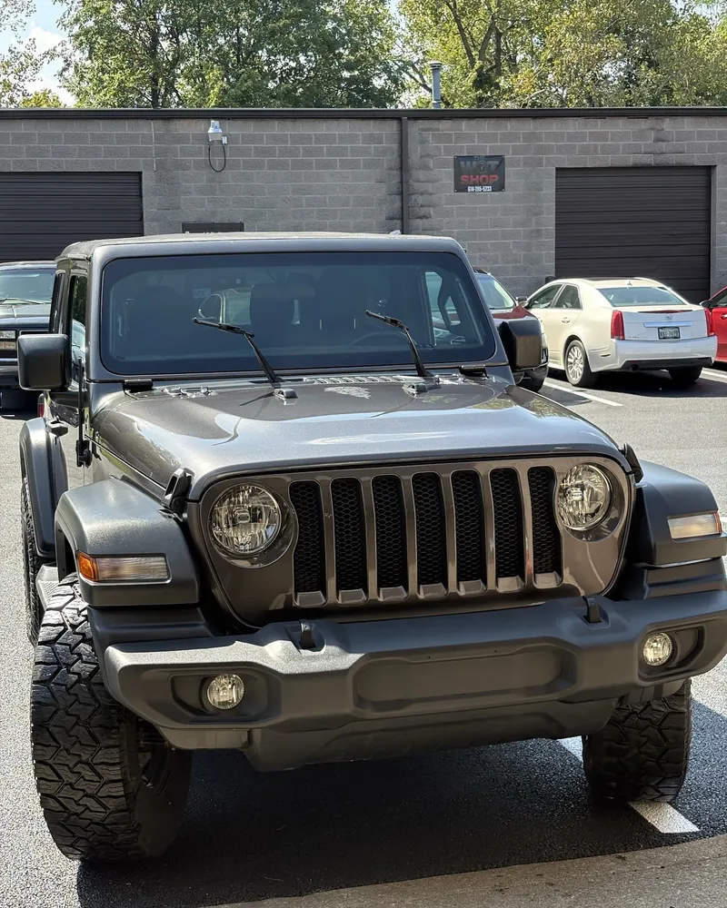 Jeep Wrangler after a full wash and detail