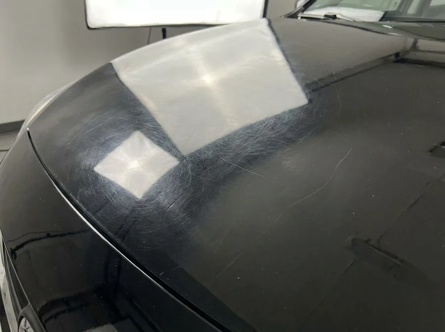 Paint with moderate swirl marks